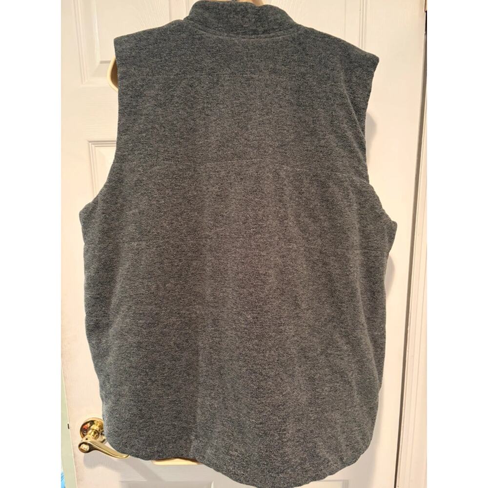 Lauren Ralph Lauren Gray Fleece Vest Womens 2X Full Zip Alpine Ski Cozy Luxury - Picture 4 of 10